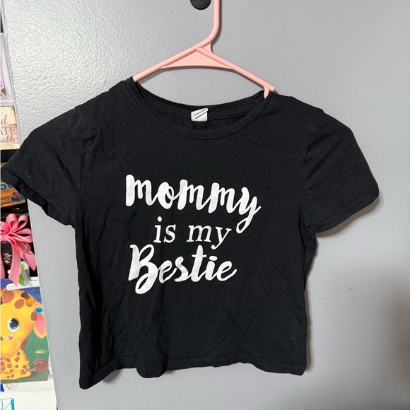 SHEIN Black Tee with 'Mommy is my Bestie' Print - Picture 1 of 2